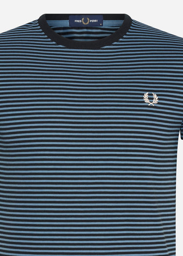 Fred Perry T-shirts Two colour stripe t-shirt - ash blue