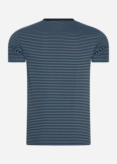 Fred Perry T-shirts Two colour stripe t-shirt - ash blue