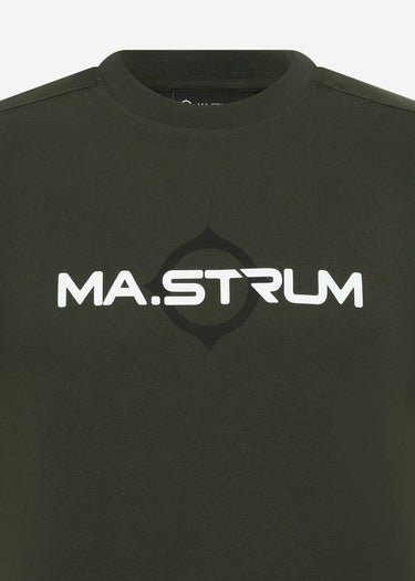 MA.Strum T-shirts SS logo print tee - oil slick