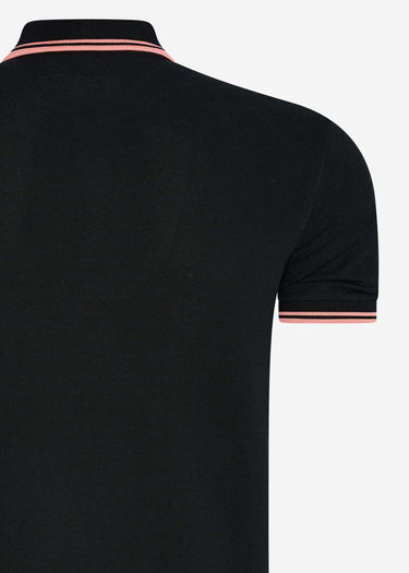 Fred Perry Polo's Twin tipped fred perry shirt - black pink peach