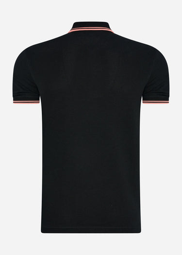 Fred Perry Polo's Twin tipped fred perry shirt - black pink peach