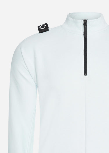 MA.Strum Truien Dfp funnel neck zip top - illusion blue