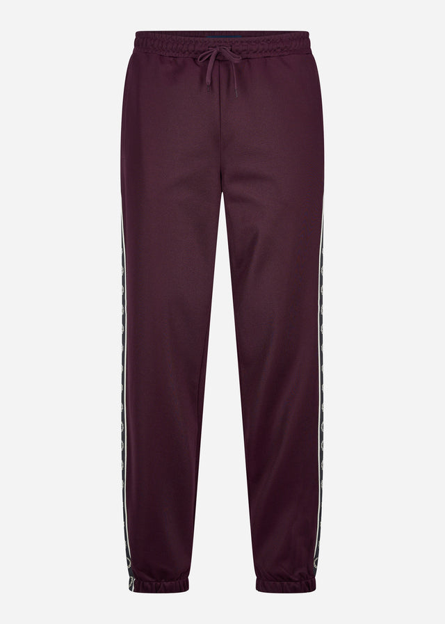 Fred Perry Joggingbroeken Seasonal taped track pant - oxblood gunmetal