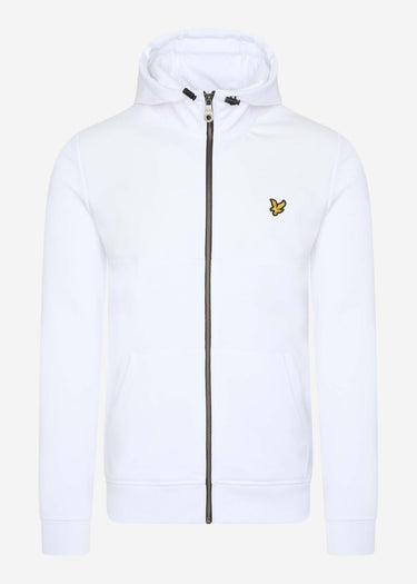 Lyle & Scott Vesten Softshell jersey zip hoodie - white