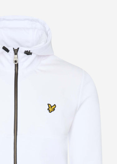 Lyle & Scott Vesten Softshell jersey zip hoodie - white