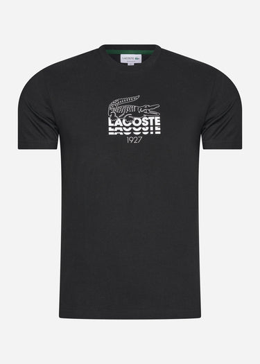 Lacoste T-shirts Lacoste branding t-shirt - black