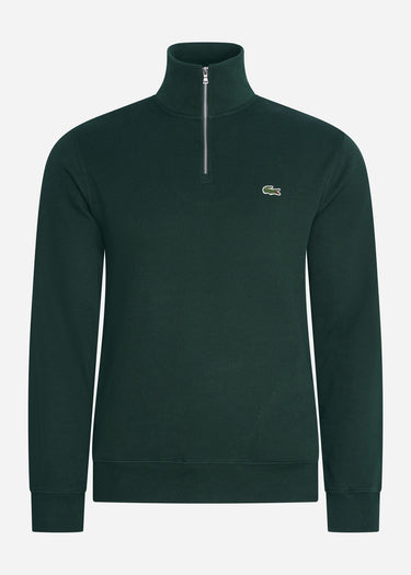 Lacoste Truien Sweater half zip - sinople