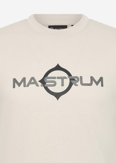 MA.Strum T-shirts SS logo print tee - aluminium