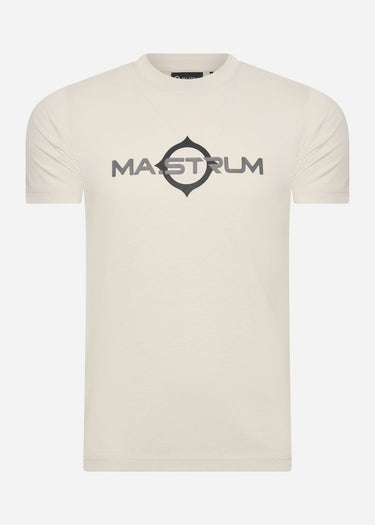 MA.Strum T-shirts SS logo print tee - aluminium