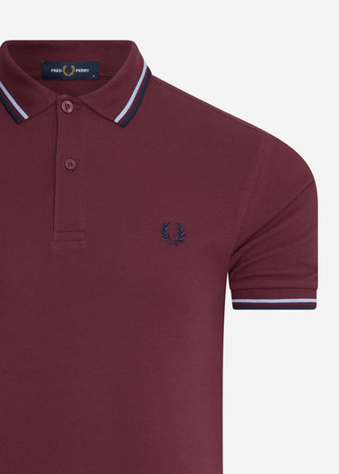 Fred Perry Polo's Twin tipped fred perry shirt - aubergine