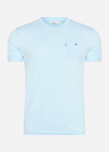 Ben Sherman T-shirts Signature pocket tee - sky blue