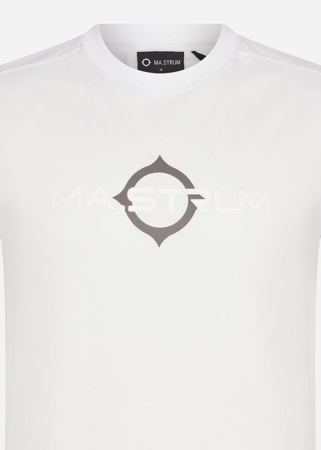 MA.Strum T-shirts SS logo print tee - illusion blue