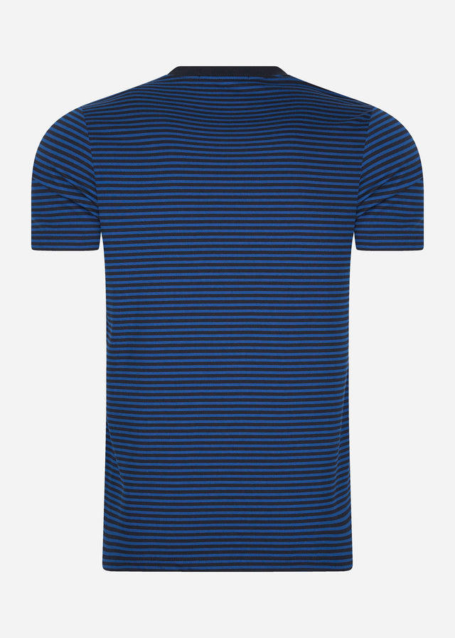 Fred Perry T-shirts Fine stripe t-shirt - shaded cobalt navy