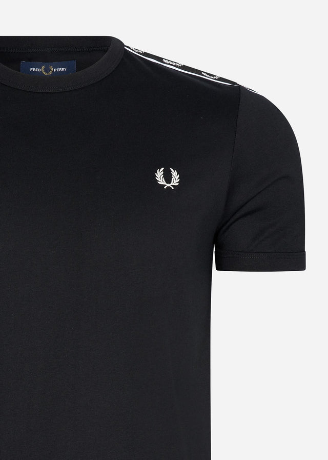 Fred Perry T-shirts Taped ringer t-shirt - black black