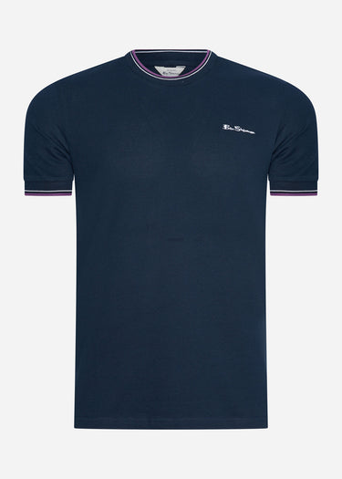 Ben Sherman T-shirts Pique tee - dark navy