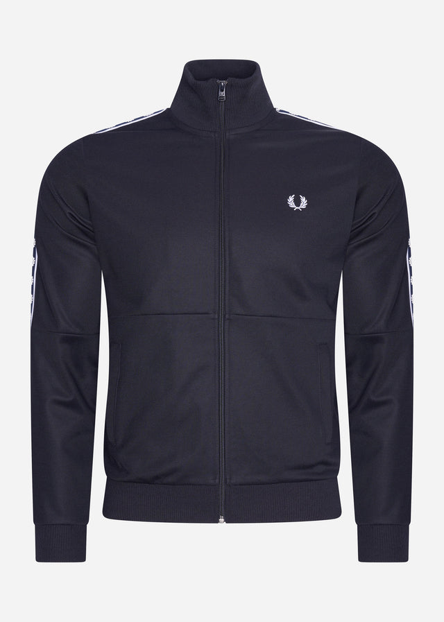 Fred Perry Vesten Panelled taped track jacket - navy