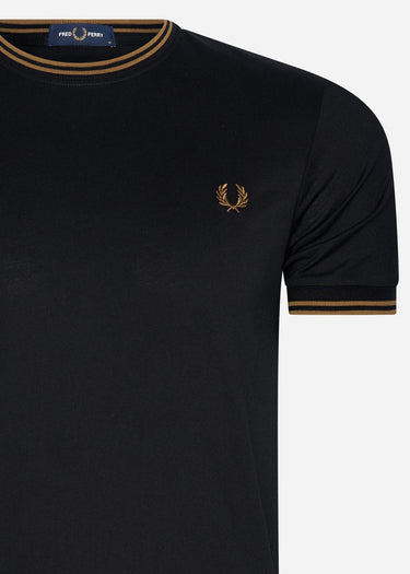 Fred Perry T-shirts Twin tipped t-shirt - black shadedston