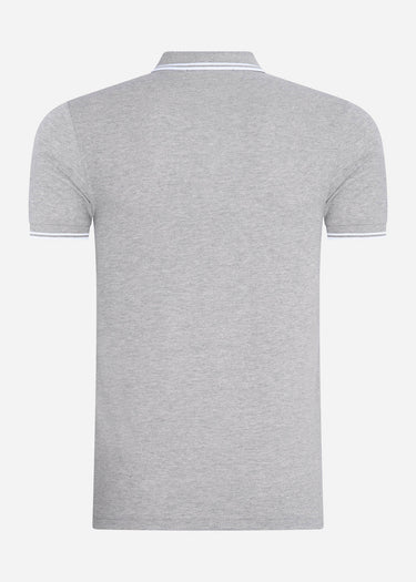 Fred Perry Polo's Twin tipped fred perry shirt - steel marl white