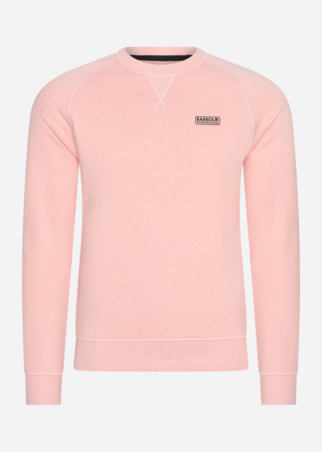 Barbour International Truien Essential crew sweat - pink cinder