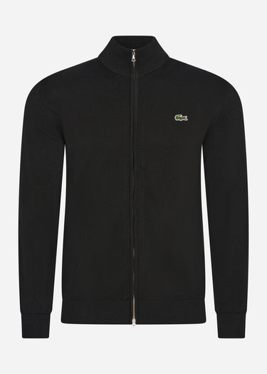 Lacoste Vesten A Zip through sweater - black