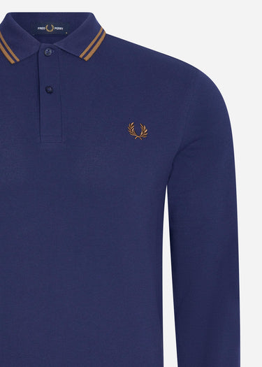 Fred Perry Longsleeve Polo's LS twin tipped shirt - french navy