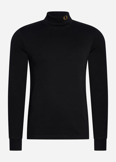 Fred Perry Truien Roll neck top - black