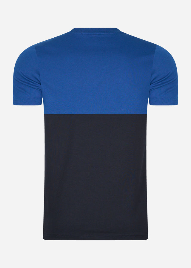 Fred Perry T-shirts Branded colour block t-shirt - navy