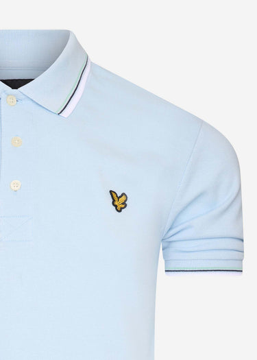 Lyle & Scott Polo's Tipped polo shirt - deck blue white