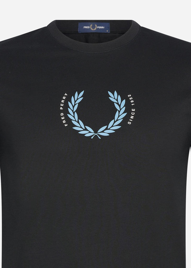 Fred Perry T-shirts Laurel wreath t-shirt - black