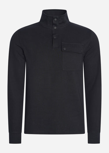 Barbour International Truien Lever funnel sweat - black