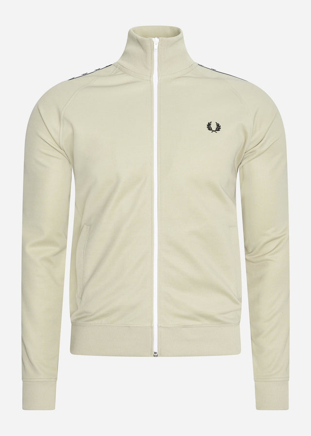 Fred Perry Vesten Taped track jacket - light oyster
