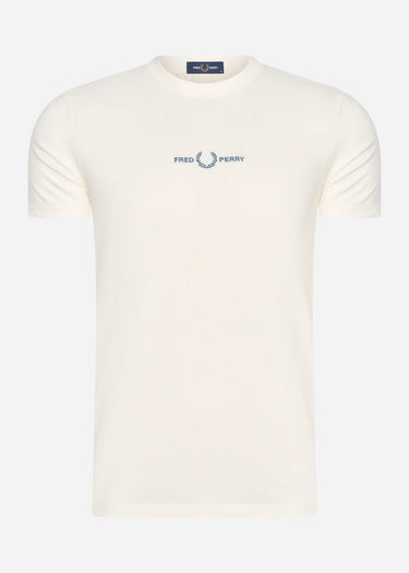 Fred Perry T-shirts Embroidered t-shirt - snow white