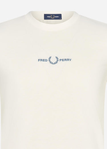 Fred Perry T-shirts Embroidered t-shirt - snow white