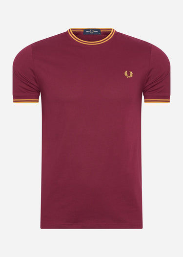 Fred Perry T-shirts Twin tipped t-shirt - tawny port