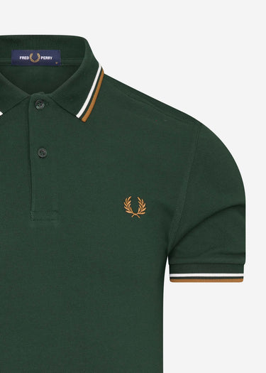 Fred Perry Polo's Twin tipped polo - evergreen