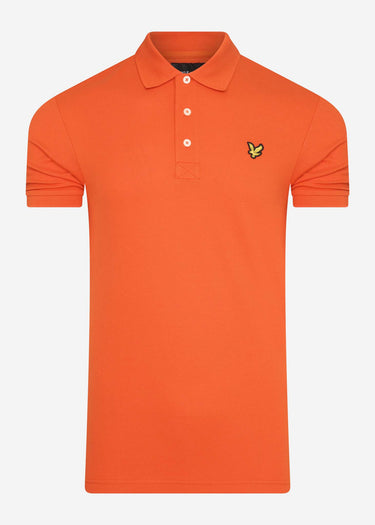Lyle & Scott Polo's Plain polo shirt - burnt orange