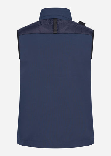 MA.Strum Bodywarmers Softshell down quilt gilet - ink navy
