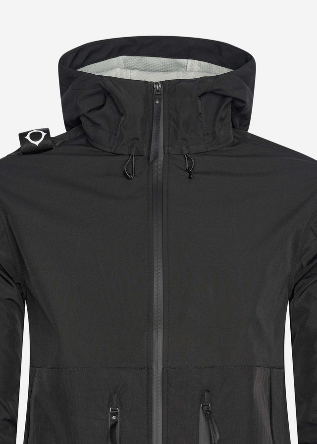 MA.Strum Jassen Softshell hooded jacket - jet black