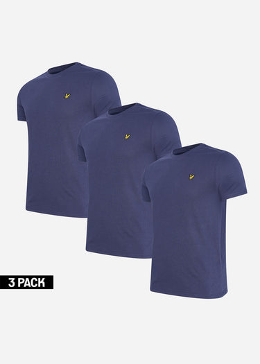 Lyle & Scott T-shirts Crew neck t-shirt - navy 3 pack