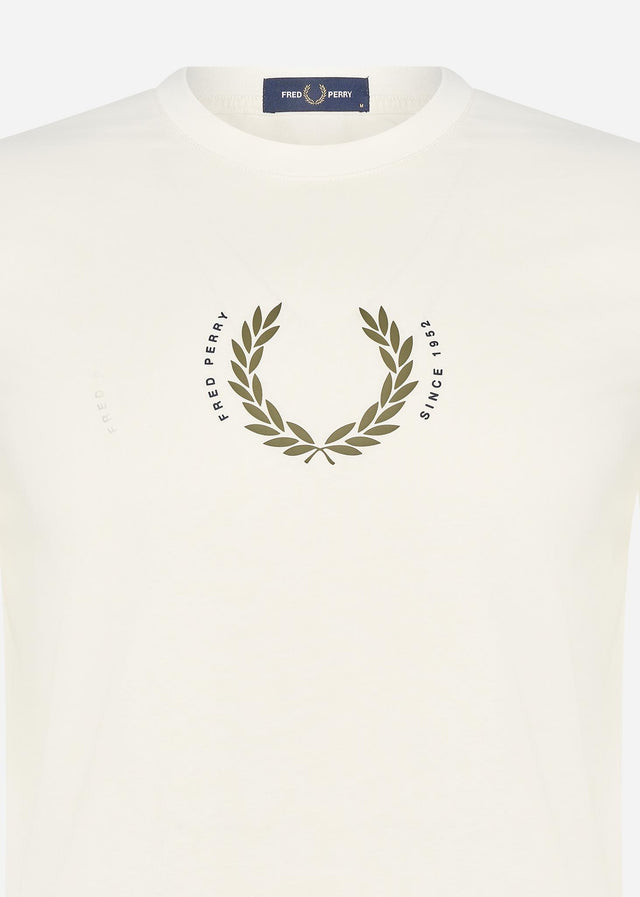 Fred Perry T-shirts Laurel wreath t-shirt - snow white