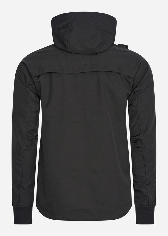 MA.Strum Jassen Softshell hooded jacket - jet black