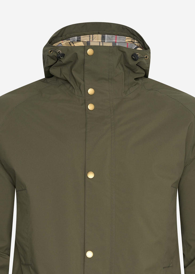 Barbour Jassen Waterproof hooded bedale - olive dress