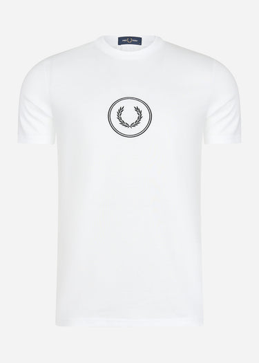 Fred Perry T-shirts Circle branding t-shirt - white
