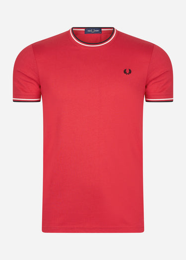 Fred Perry T-shirts Twin tipped t-shirt - washed red