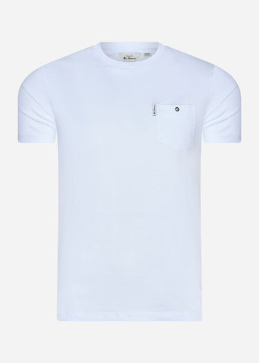 Ben Sherman T-shirts Signature pocket tee - white