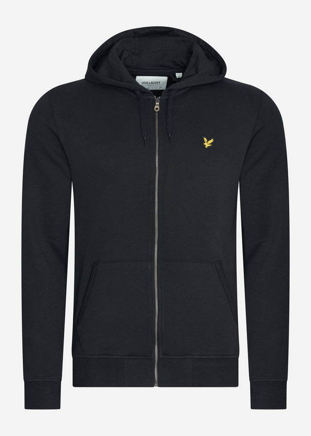 Lyle & Scott Vesten Zip through hoodie - jet black