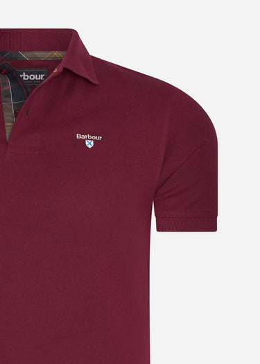 Barbour Polo's Barbour tartan pique polo - ruby