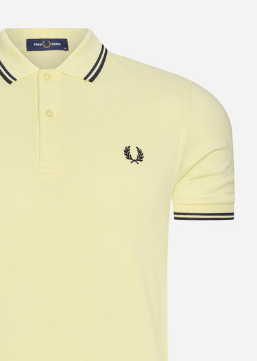 Fred Perry Polo's Twin tipped fred perry shirt - wax yellow