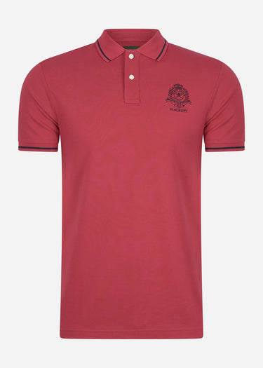 Hackett London Polo's Heritage logo polo - claret