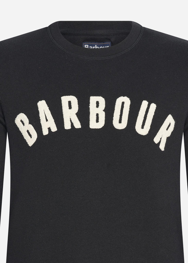 Barbour Truien Prep logo crew - black